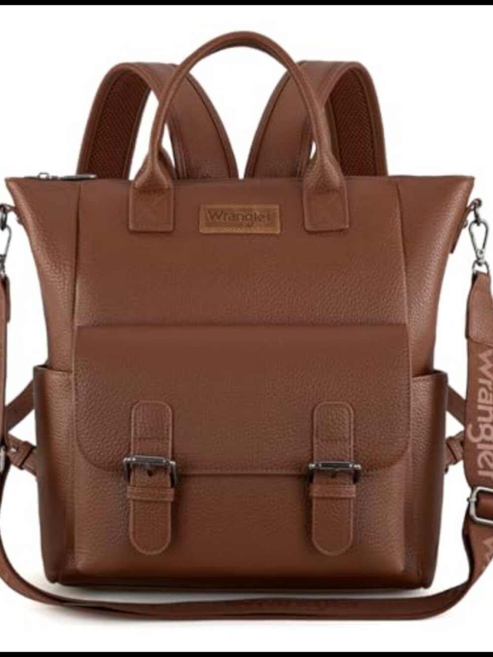 Faux Leather Convertible Backpack Purse Medium Travel Shoulder Handbag